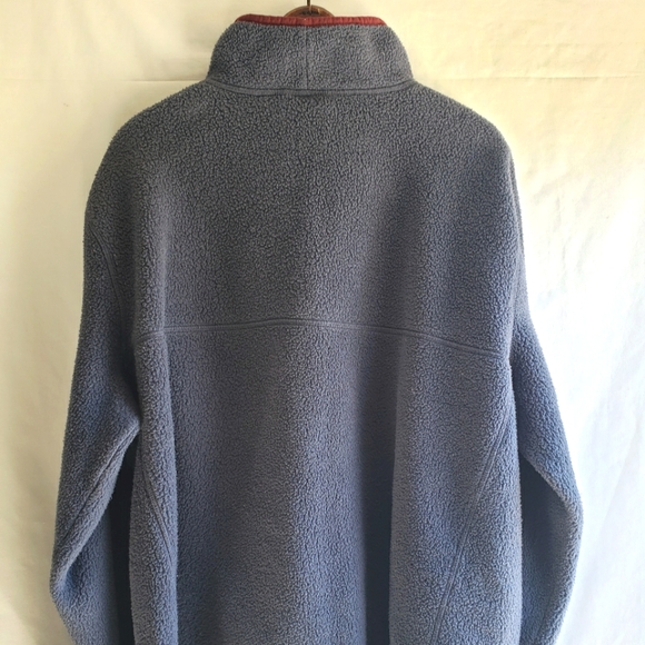 L. L. Bean Mens 1/4 Zip Pullover Outerwear Sweater Blue Long Sleeve XXL Tall - Picture 4 of 13